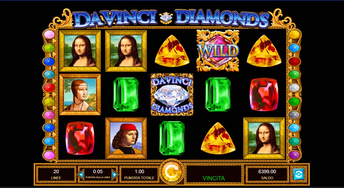 slot italiane - da vinci diamonds