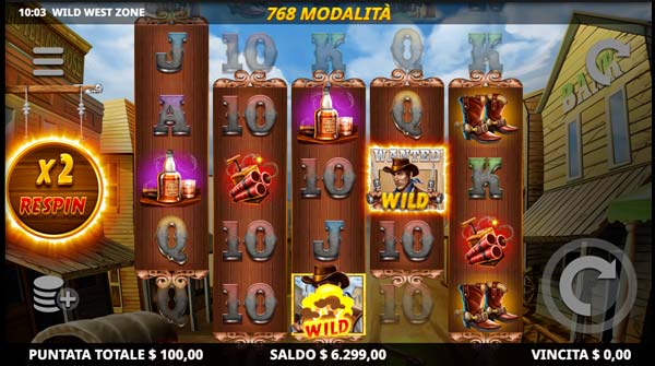 Slot vecchio west - wild west zone