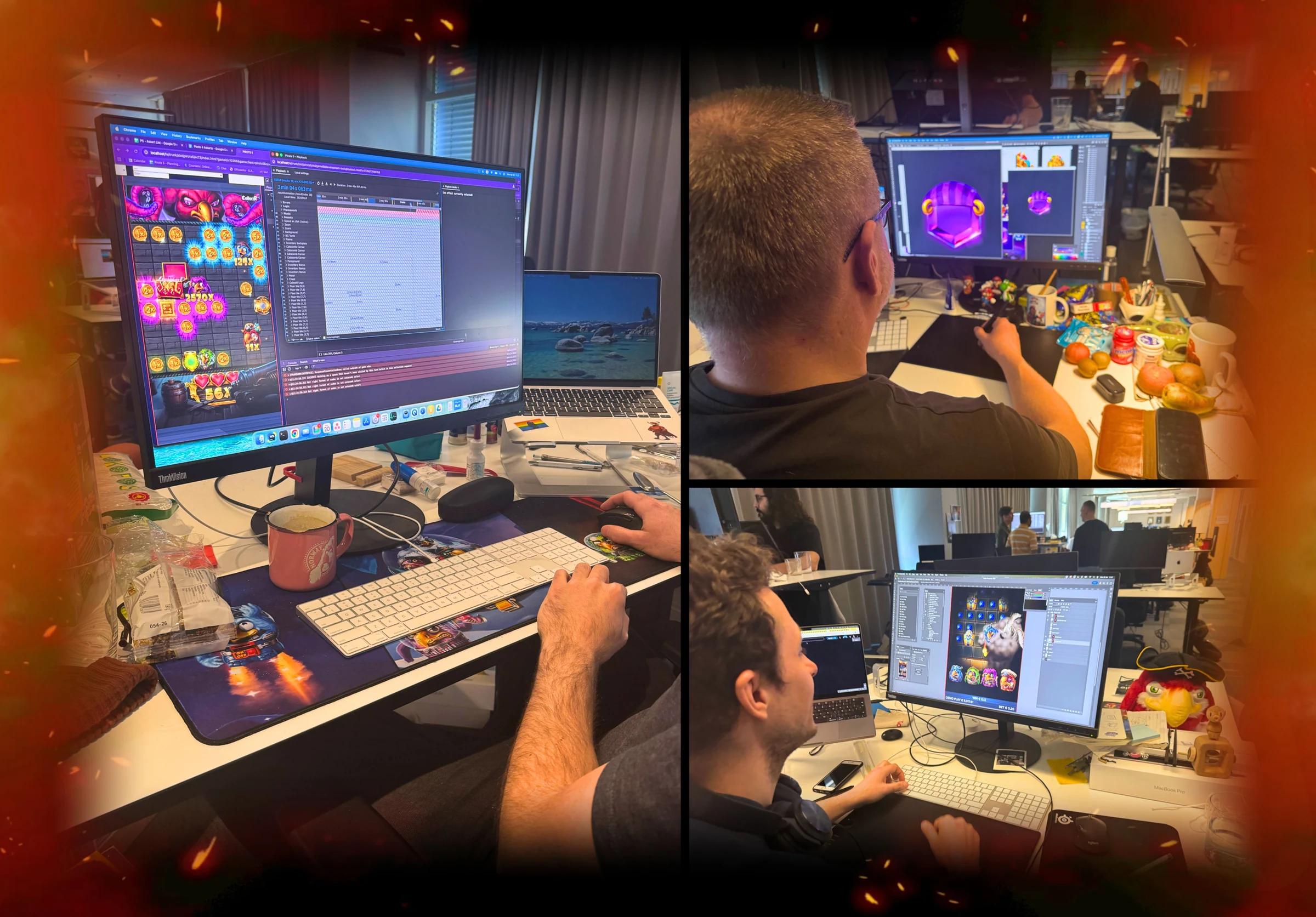 Il team di Pirots 5 al lavoro sullo sviluppo della slot ELK Studios