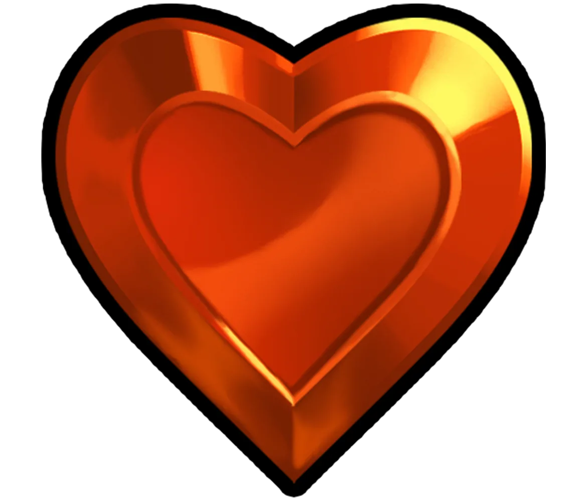 Simbolo arancione di cuori nella slot Alpha Gods Zeus 2